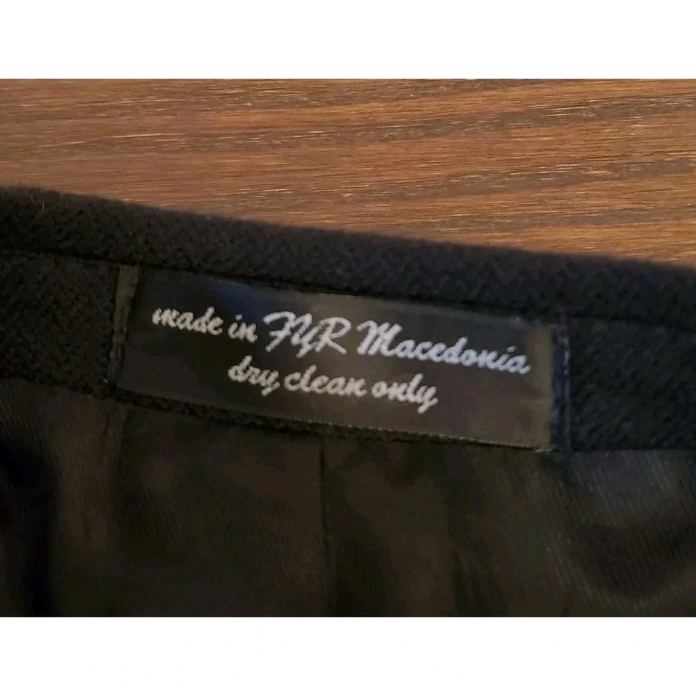 Gianfranco Ruffini Black‎ Lambswool Cashmere Blazer Men’s 44 Regular - Macedonia